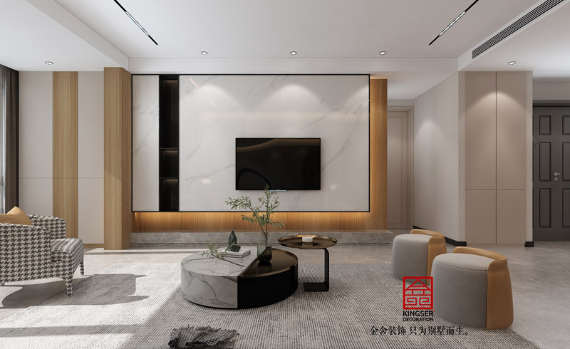 榮盛御府184平現(xiàn)代簡約風格裝修效果圖