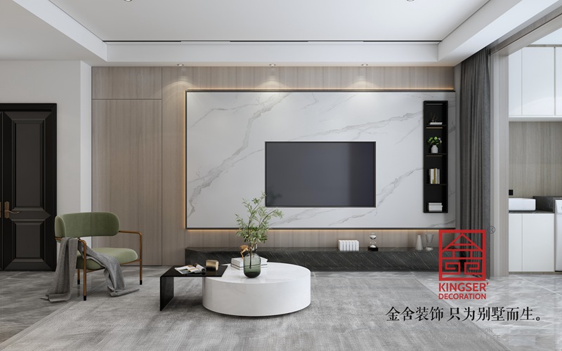 融創(chuàng)中心180平現(xiàn)代輕奢風(fēng)格裝修設(shè)計